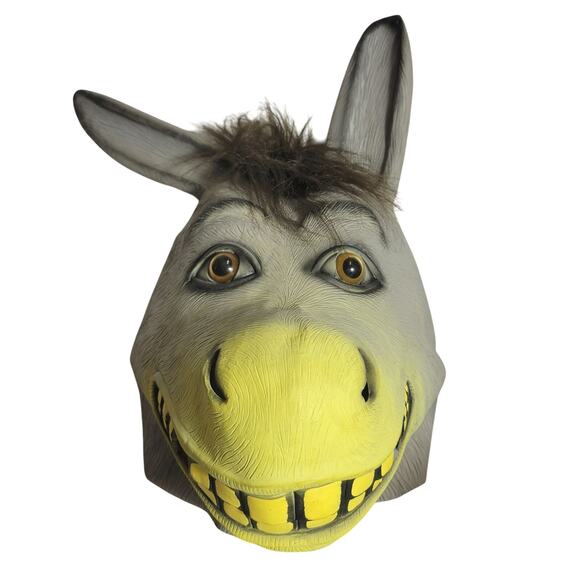 Shrek Donkey Head Halloween Mask costume party movie cosplay prop - Picture 1 of 6